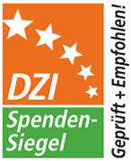DZI Spendensiegel Geprüft + Empfohlen