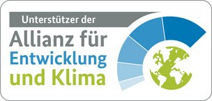 Logo: Unterstützer der Allianz für Entwicklung und Klima
